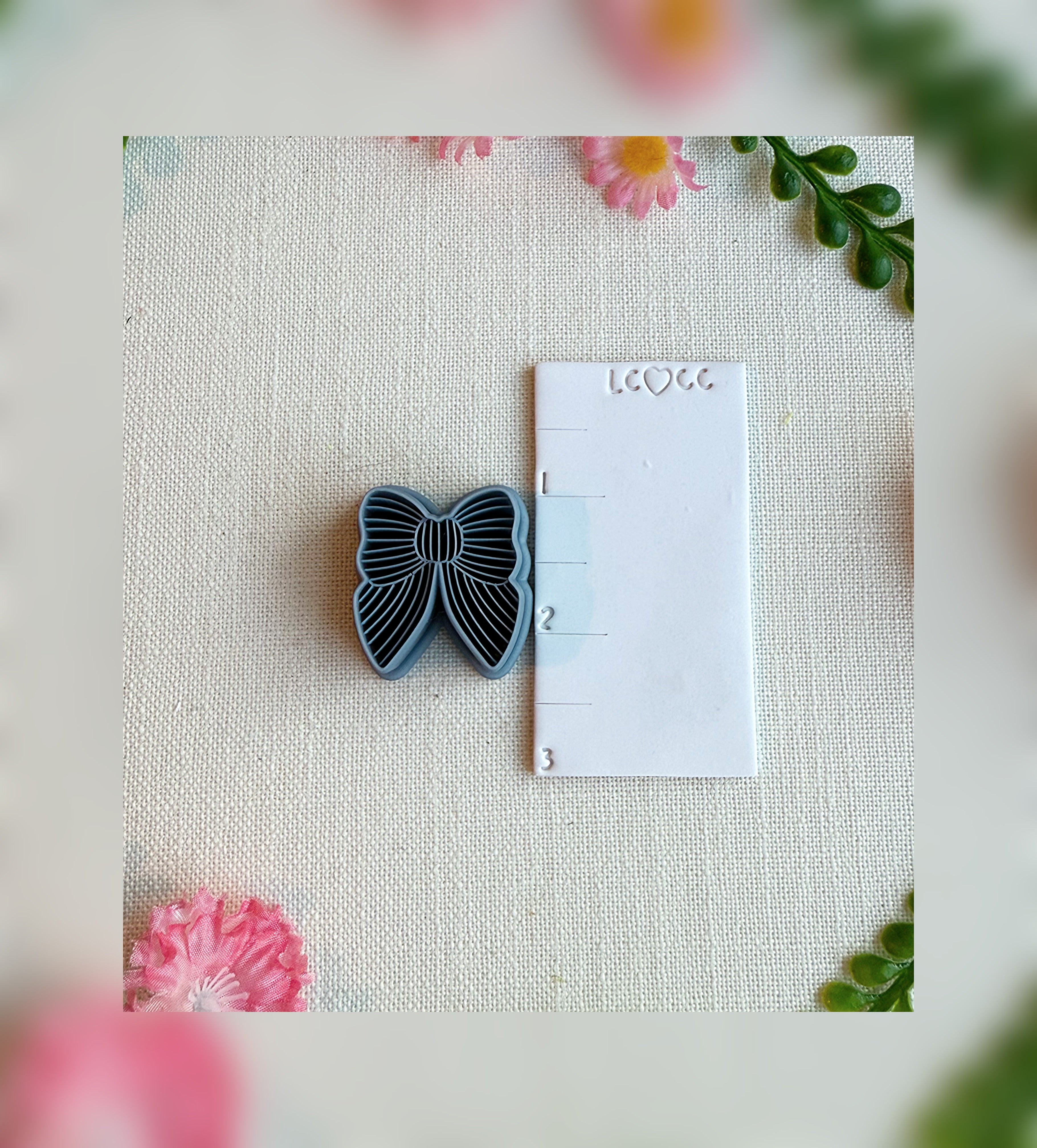 Harbor Stripe Bow Clay Cutter | Polymer Clay Tool