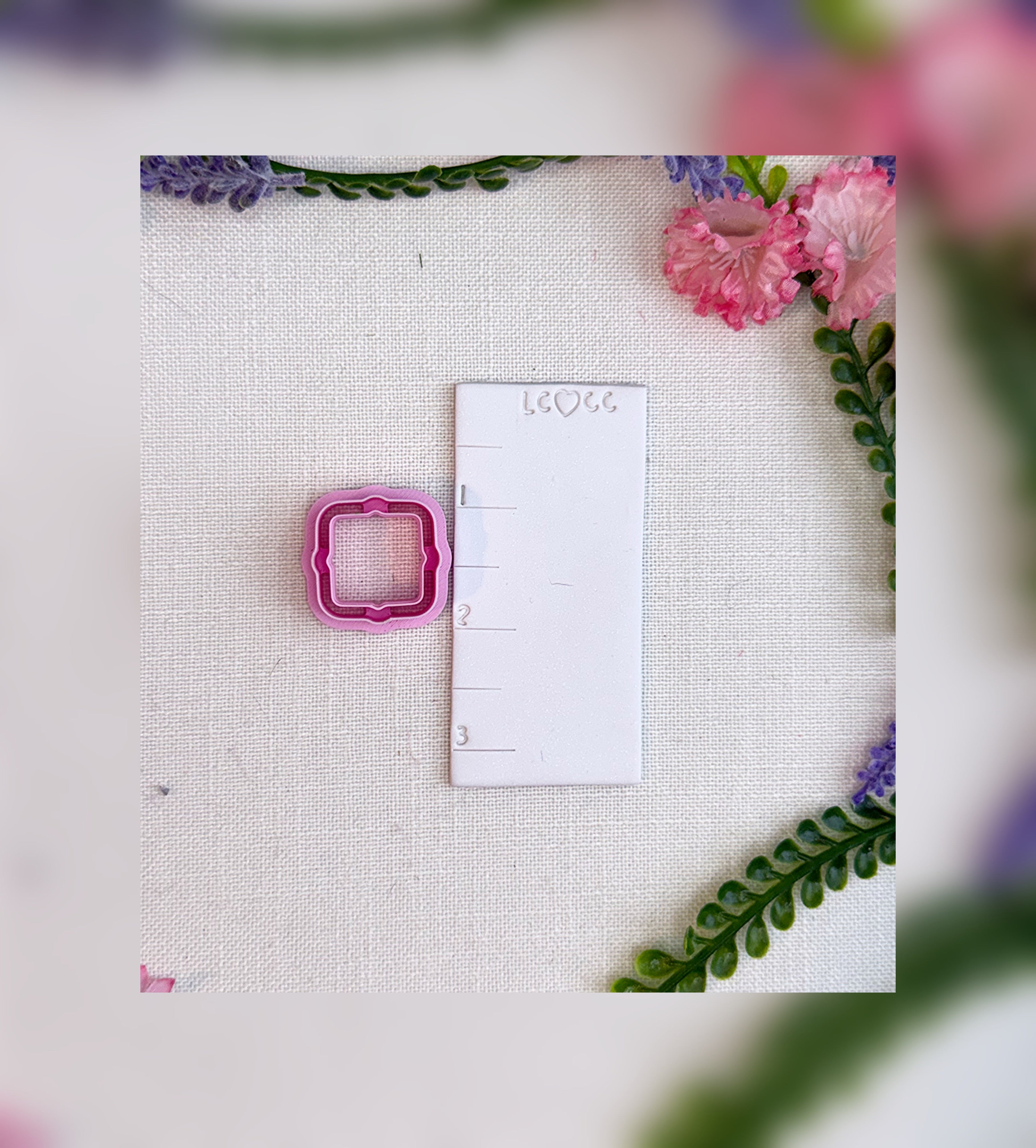 Scalloped Square Frame Cutter – Polymer Clay Tool
