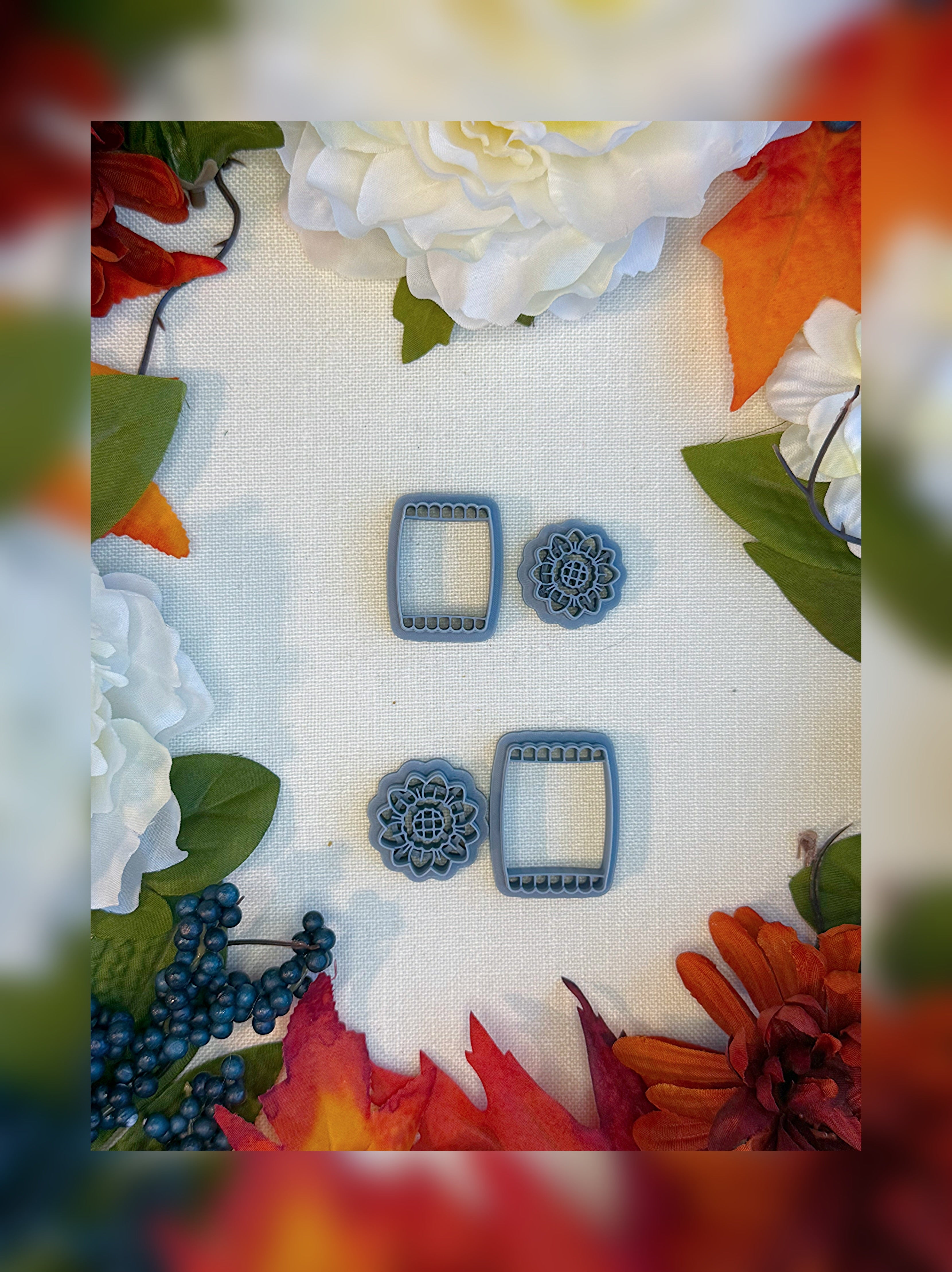 Sunflower Seed Packet Clay Cutter Set | Polymer Clay Tools