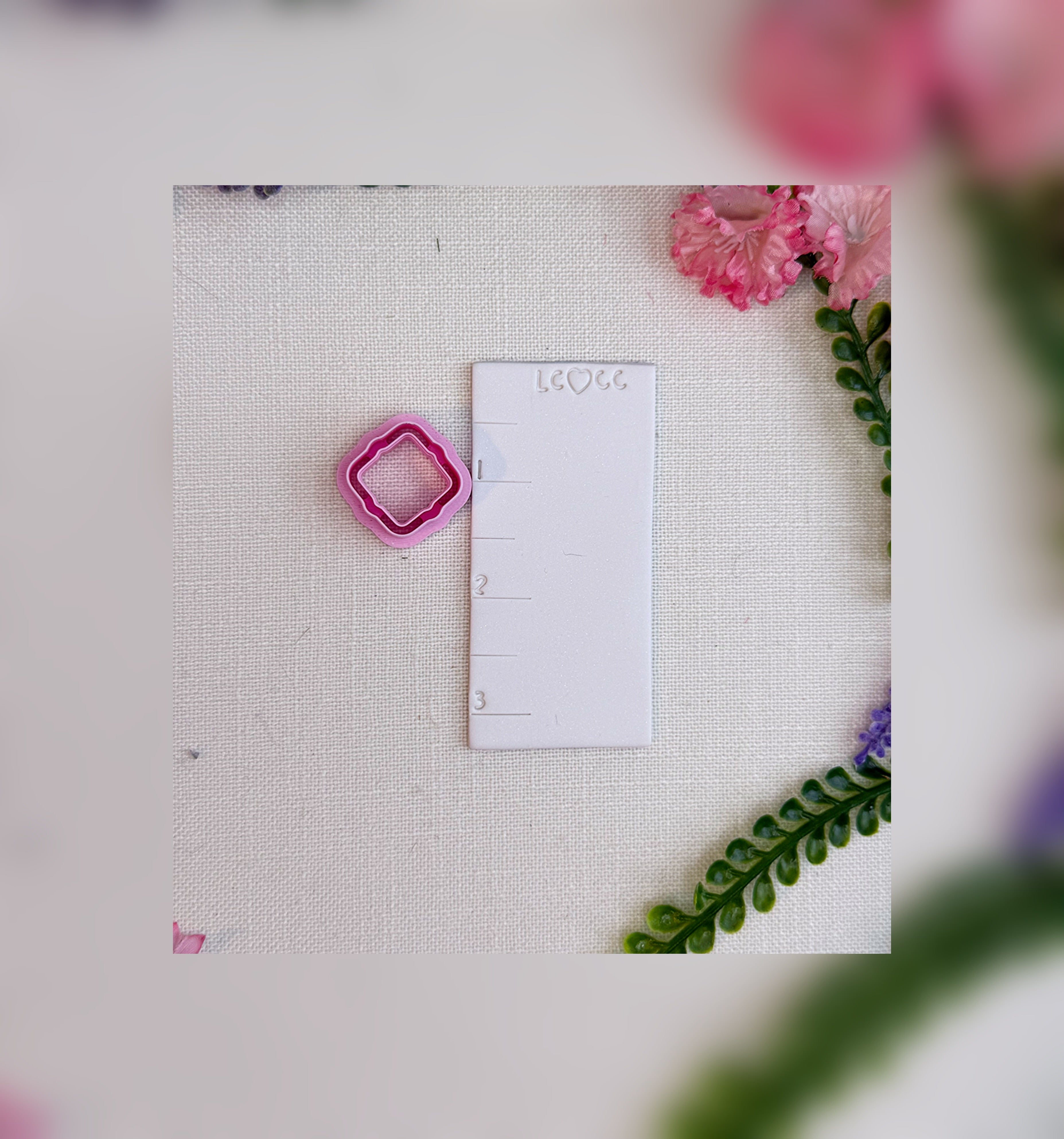 Scalloped Square Frame Cutter – Polymer Clay Tool