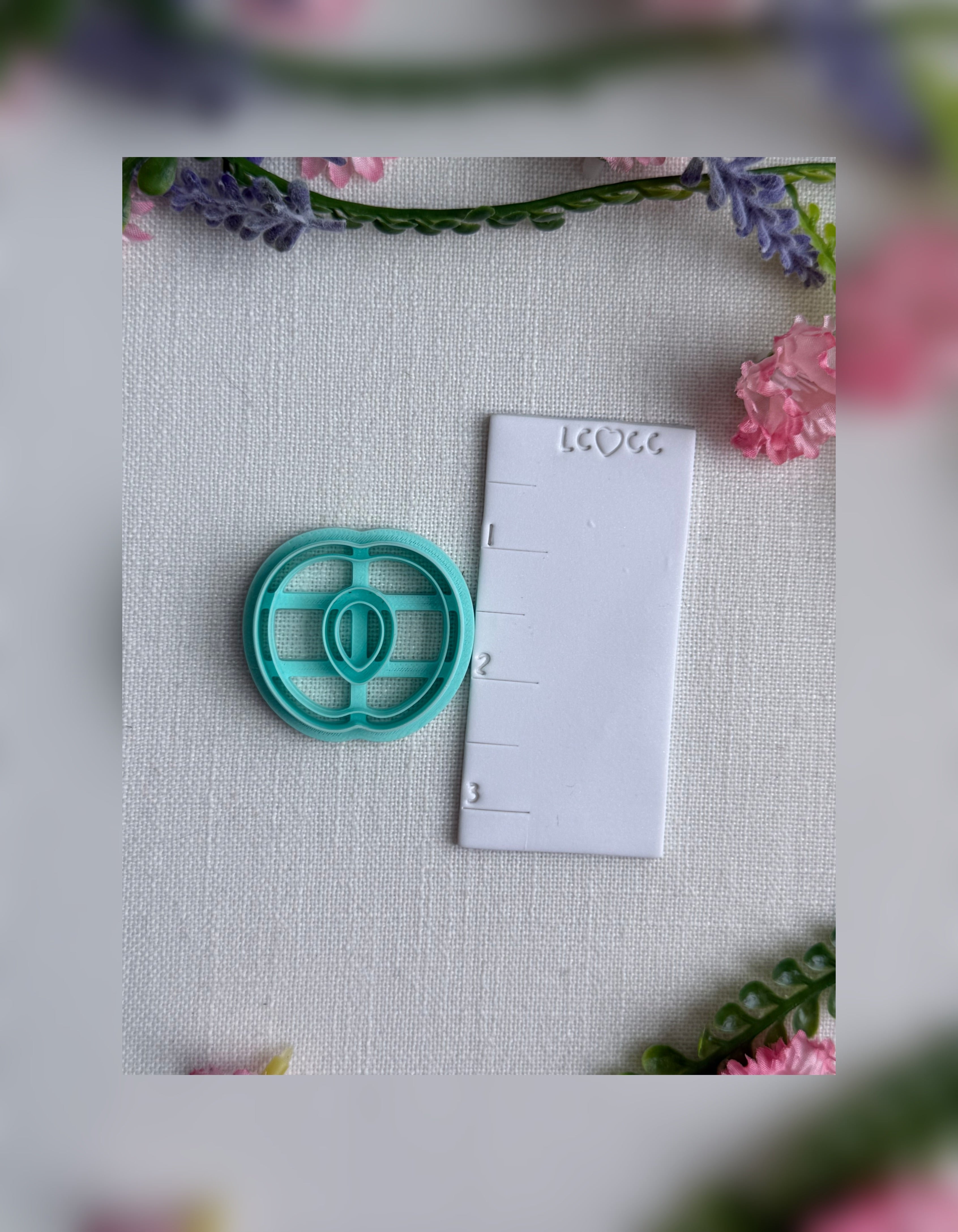 🍑Summer Orchard Peach Slice Clay Cutter – Polymer Clay Tool