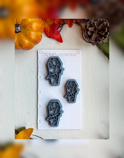 🌙 Moonrise Mausoleum Clay Cutter – Polymer Clay Tool for Halloween