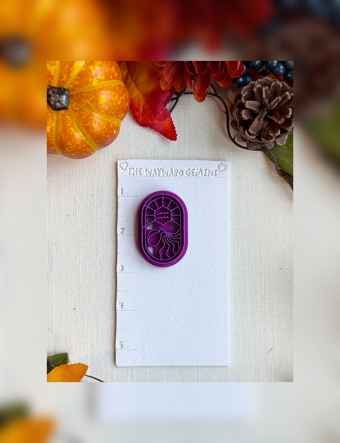 Celestial Aquarius Clay Cutter – Polymer Clay Tool for Astrological Creations