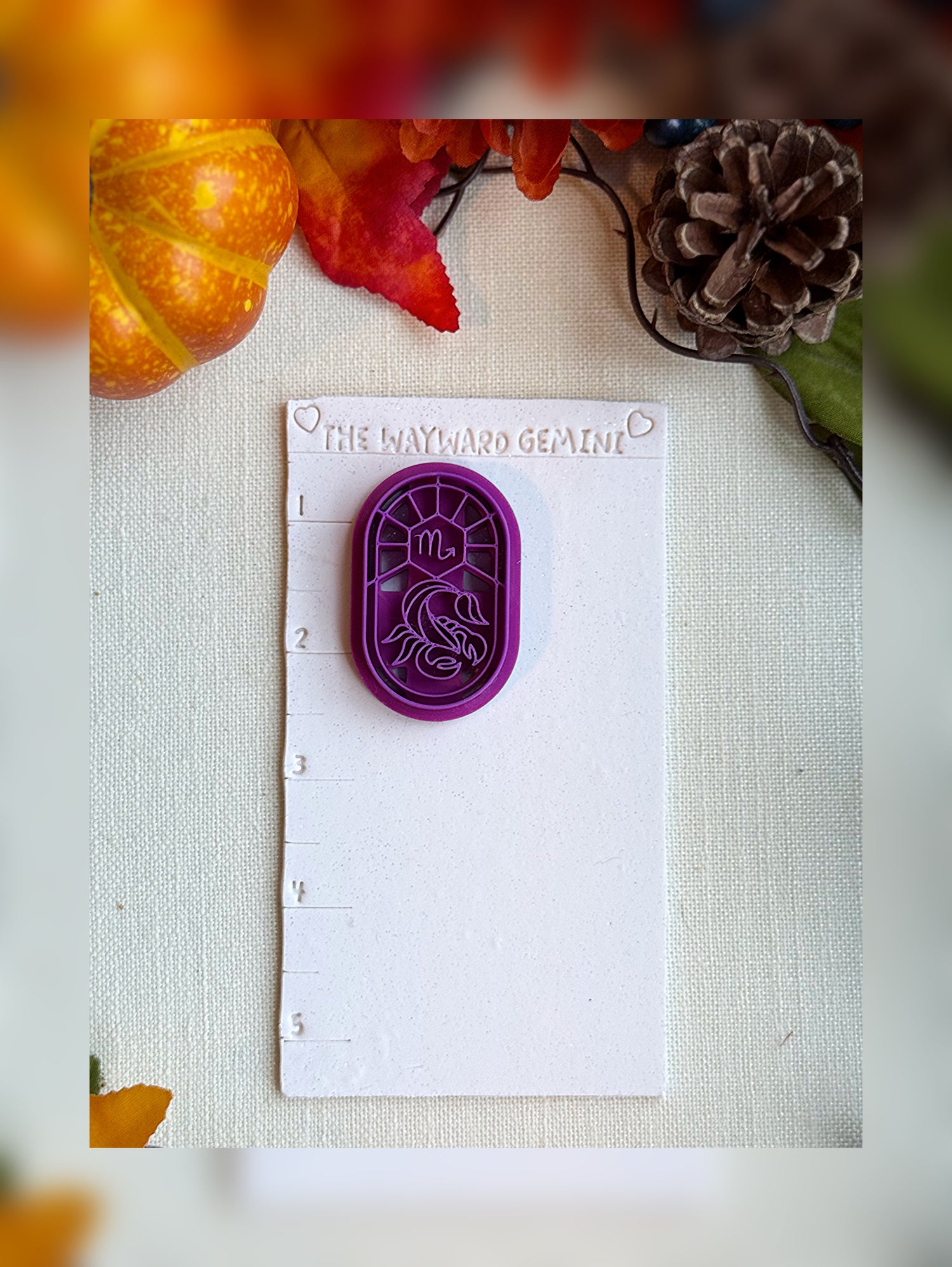 Celestial Scorpio Clay Cutter – Polymer Clay Tool for Astrological Creations