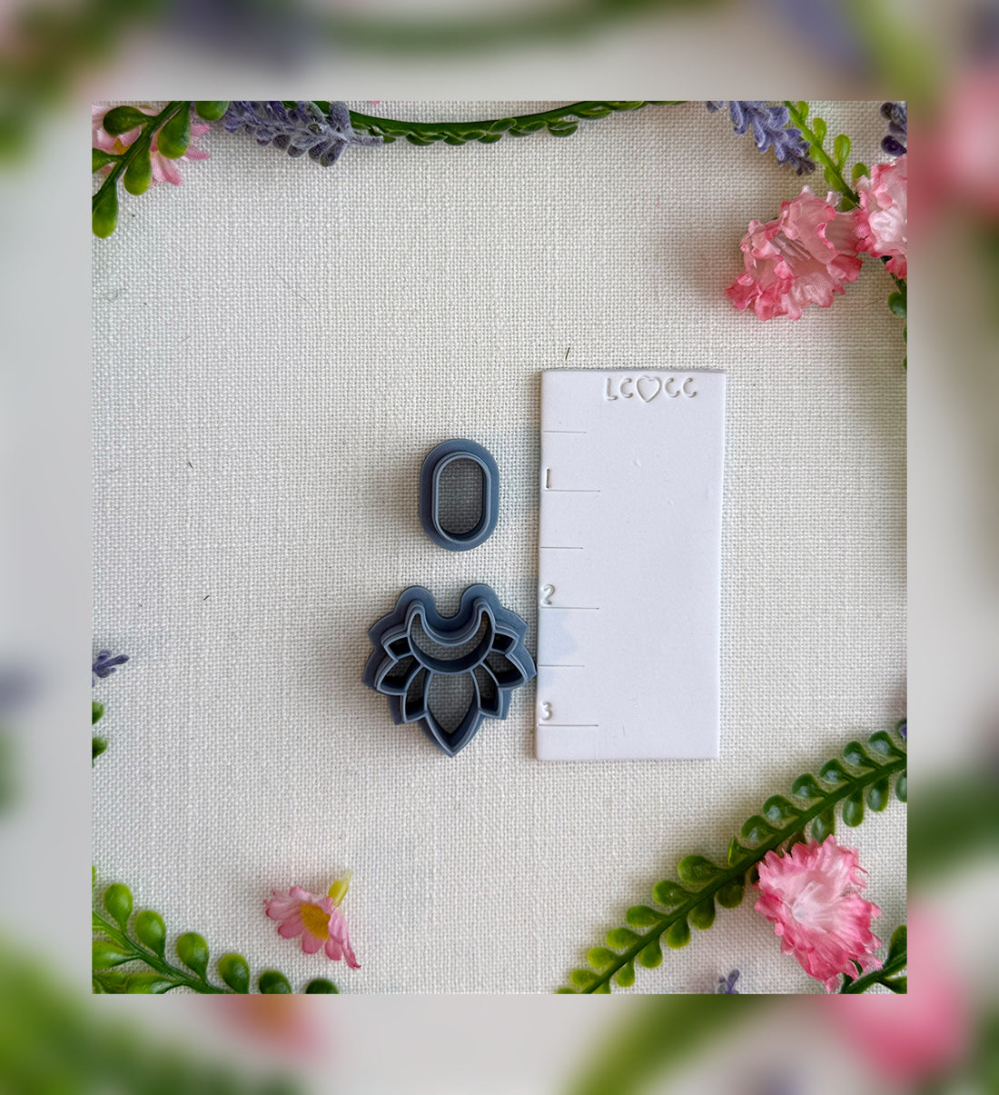 Moonlit Bloom Clay Cutter – Polymer Clay Tool
