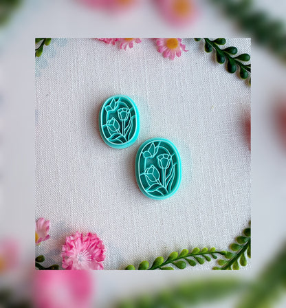 Stained Glass Garden Clay Cutter – Polymer Clay Tool