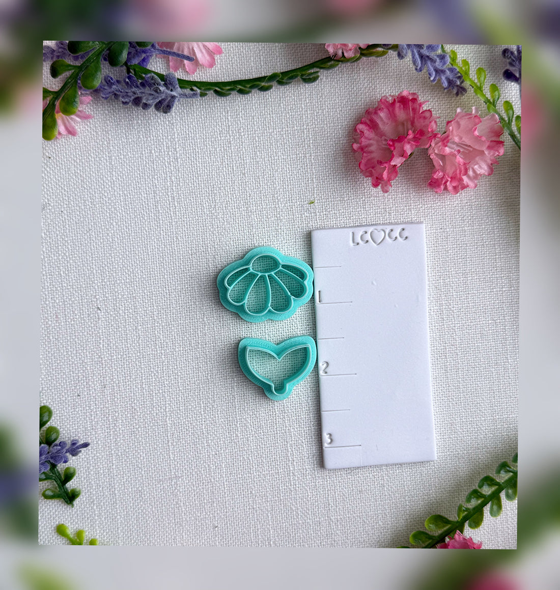 Cosmo Bloom Flower Clay Cutter with Optional Stem – Polymer Clay Tool