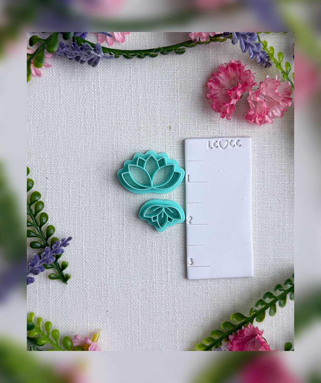 🪷Lotus Bloom Clay Cutter – Polymer Clay Tool