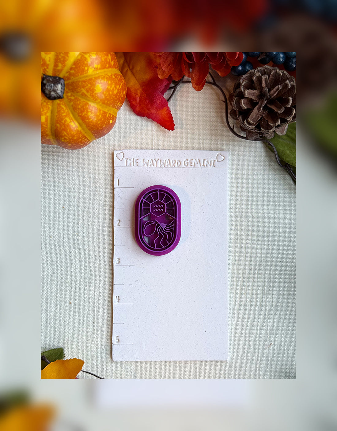 Celestial Aquarius Clay Cutter – Polymer Clay Tool for Astrological Creations