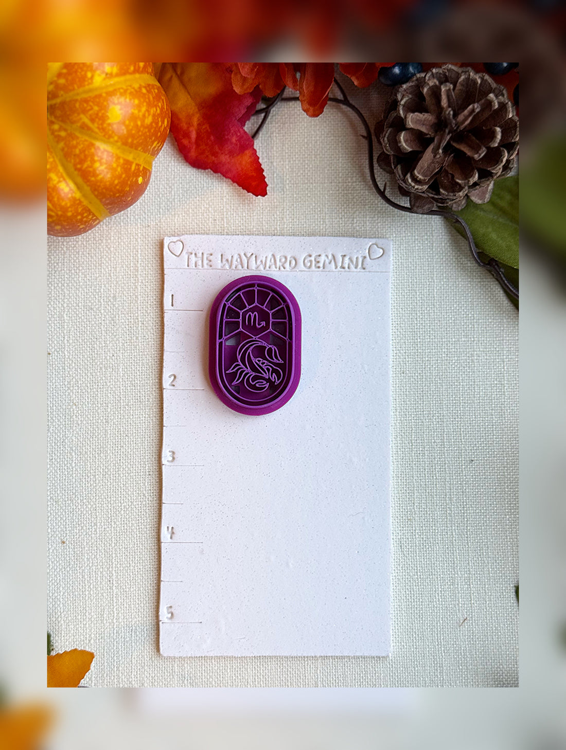 Celestial Scorpio Clay Cutter – Polymer Clay Tool for Astrological Creations