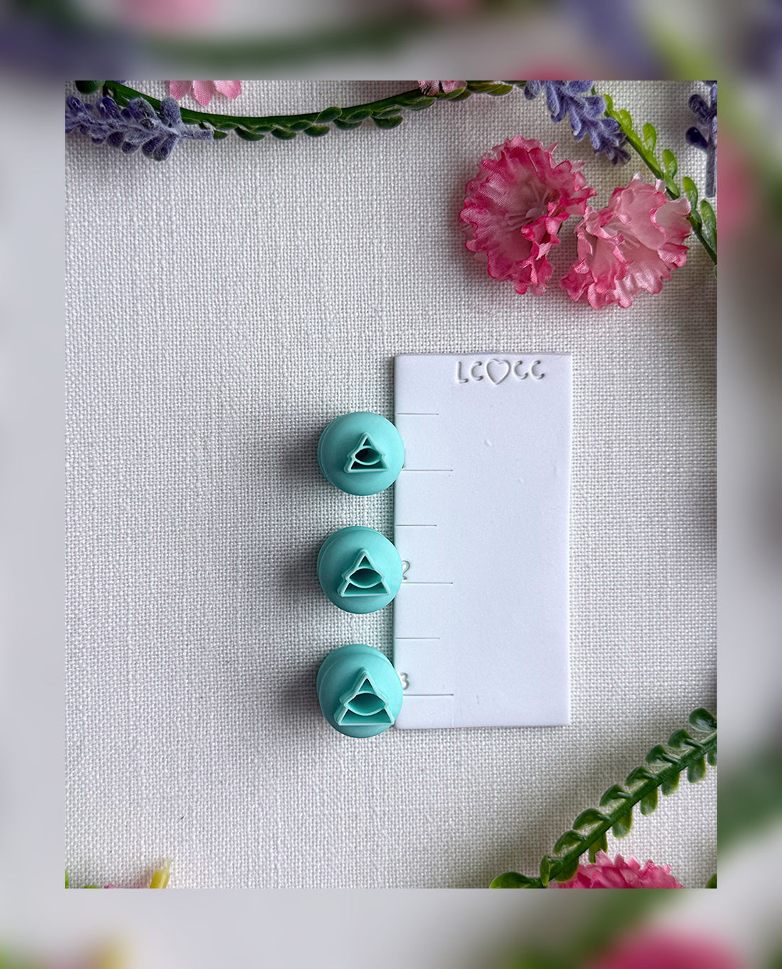 👁️ Mini All-Seeing Eye Clay Cutter – Polymer Clay Tools