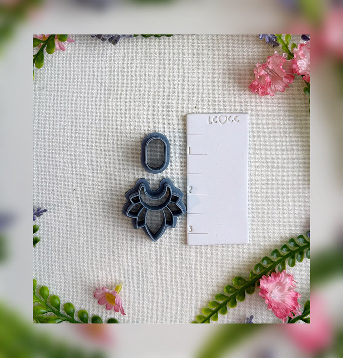 Moonlit Bloom Clay Cutter – Polymer Clay Tool