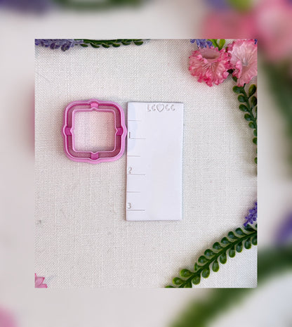 Scalloped Square Frame Cutter – Polymer Clay Tool