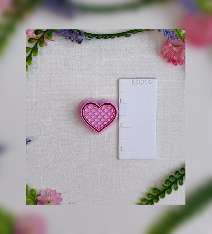 Waffle Heart Clay Cutter – Polymer Clay Tool
