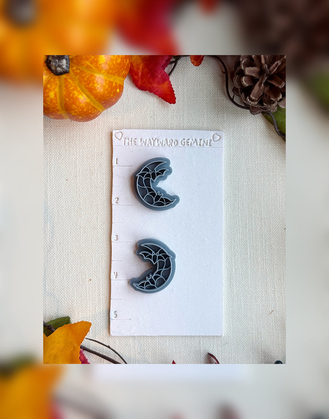 🌙 Moonlit Wings Clay Cutter – Polymer Clay Tool for Halloween