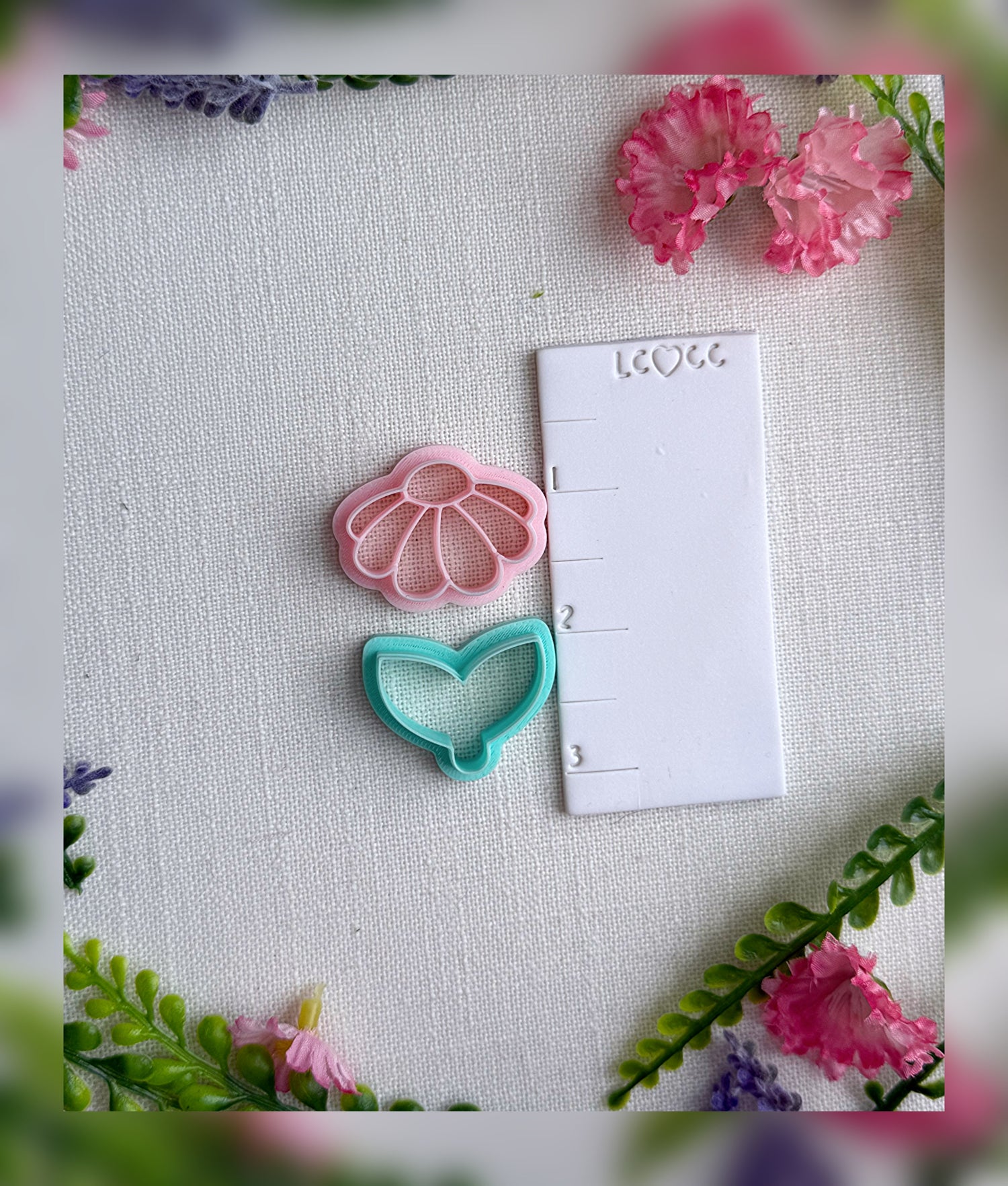 Cosmo Bloom Flower Clay Cutter with Optional Stem – Polymer Clay Tool