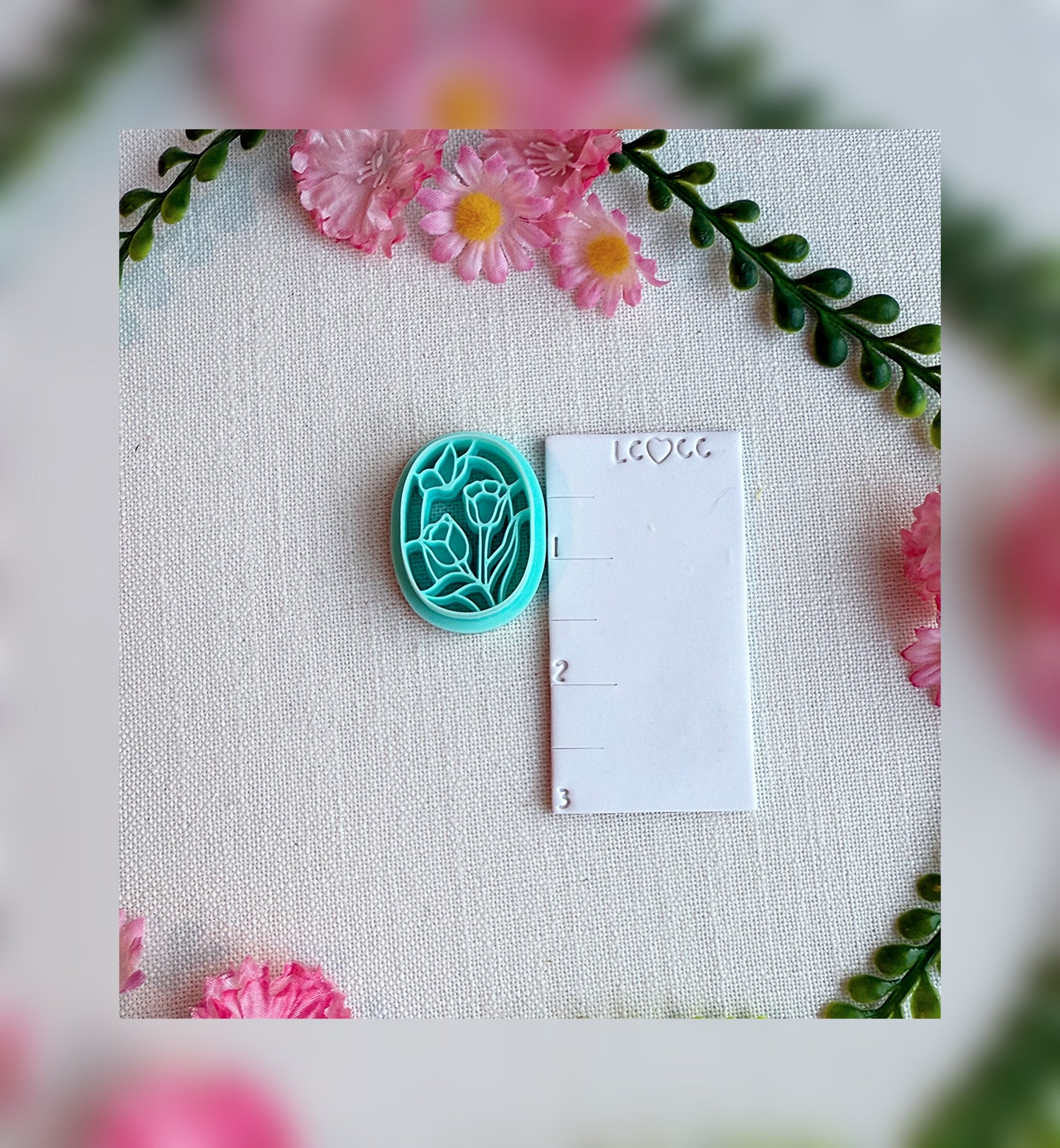 Stained Glass Garden Clay Cutter – Polymer Clay Tool