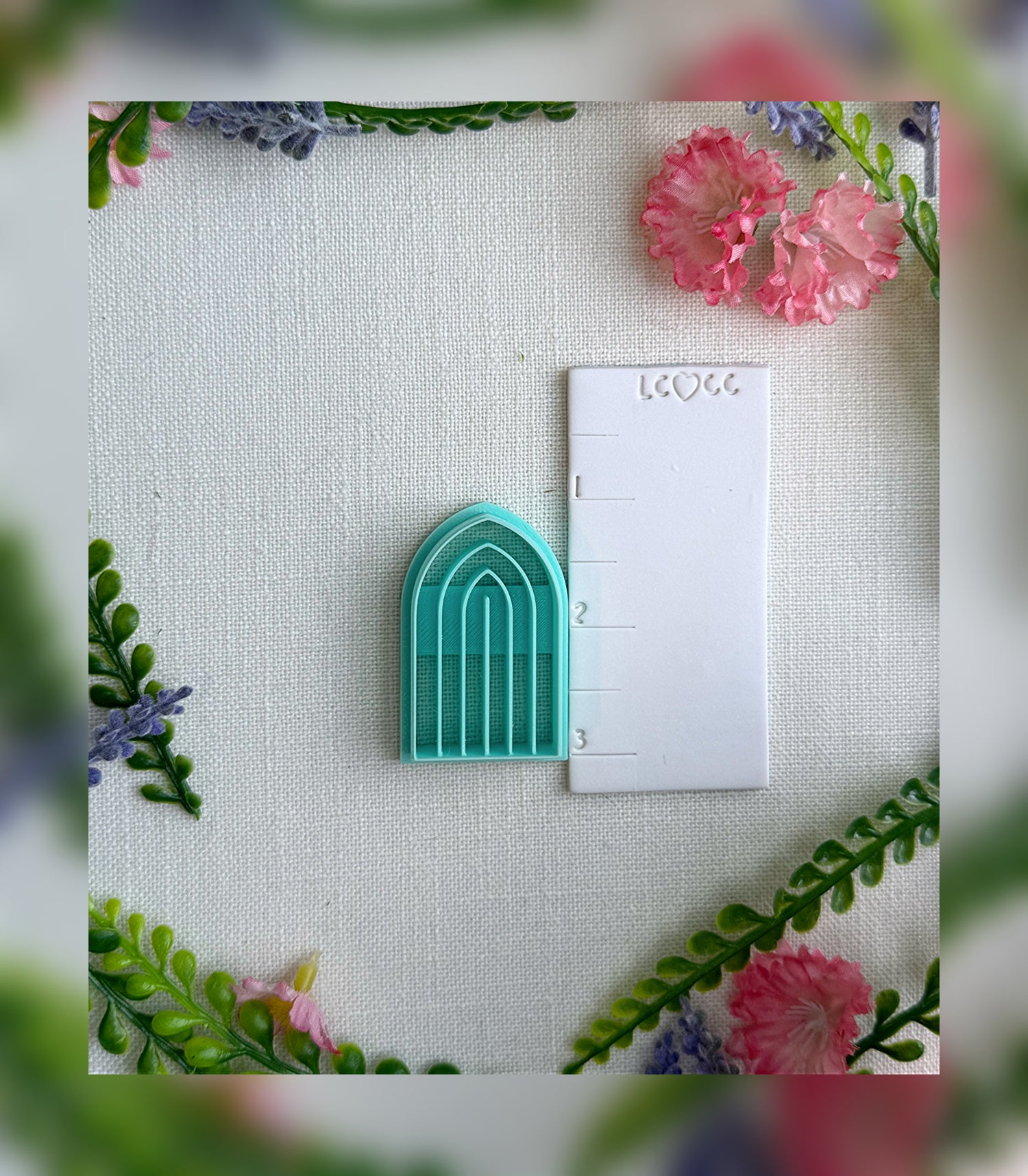 🌈 Gothic Rainbow Clay Cutter – Polymer Clay Tool