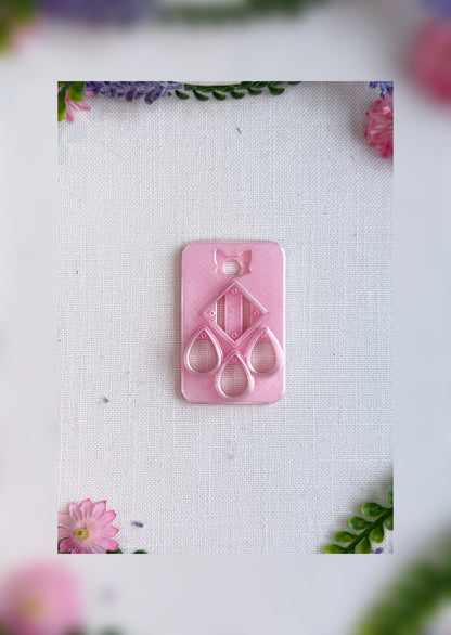 Dewdrop Pavilion Clay Cutter – Polymer Clay Tool by The Pudgy Art Bandit