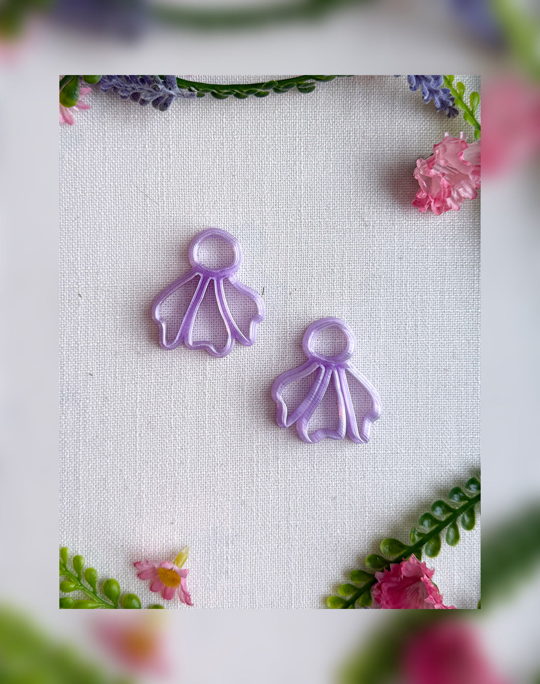 🌙Moonbell Petal Clay Cutter – Polymer Clay Tool