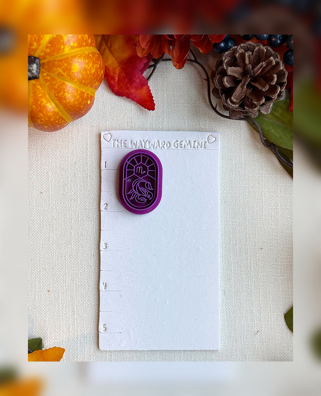 Celestial Scorpio Clay Cutter – Polymer Clay Tool for Astrological Creations