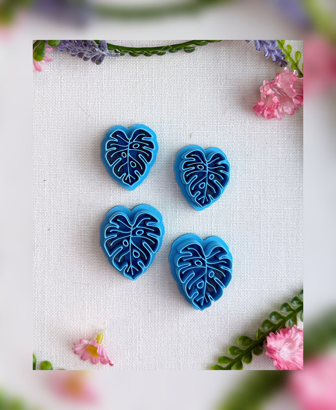 Monstera Heart Clay Cutter – Polymer Clay Tool
