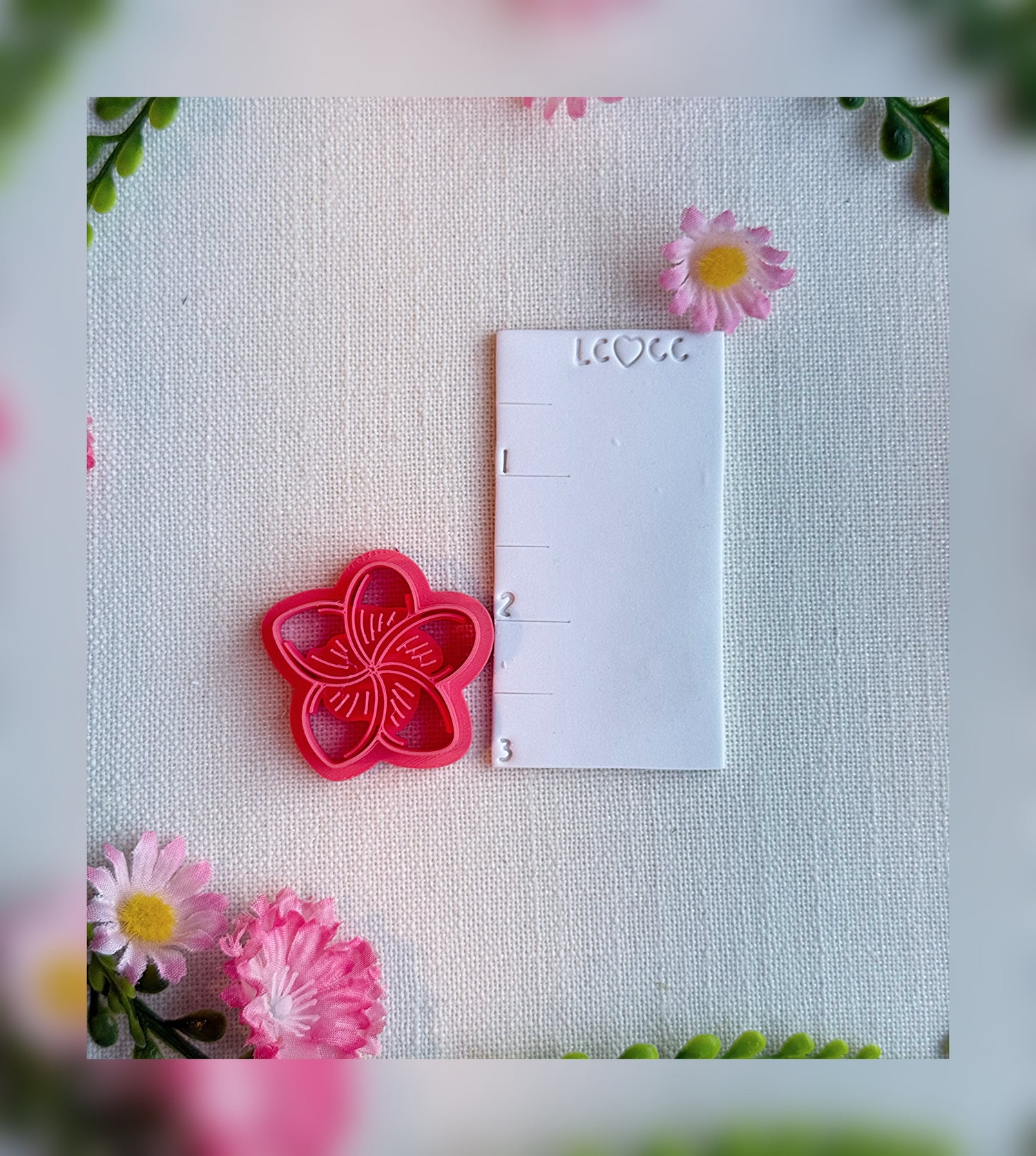 Plumeria Drift Clay Cutter – Polymer Clay Tool