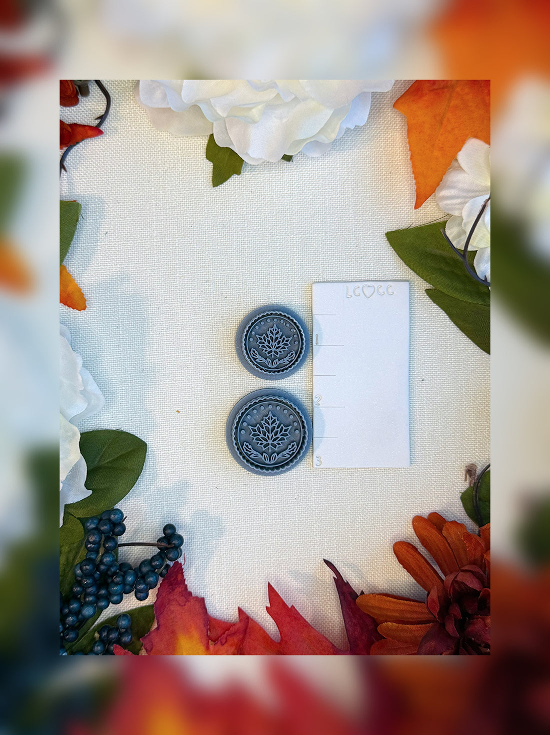 Autumn Frost Medallion Clay Cutter | Polymer Clay Tool