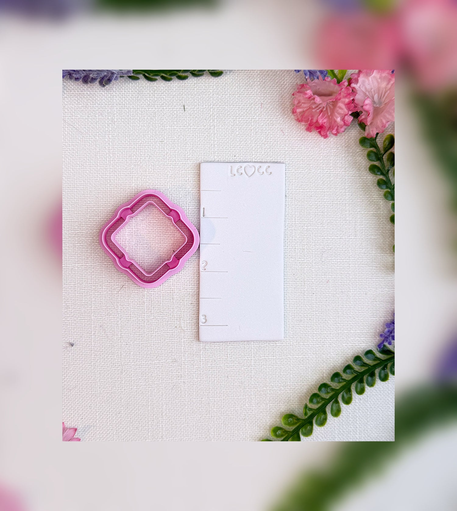 Scalloped Square Frame Cutter – Polymer Clay Tool