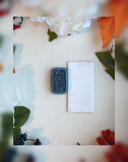 Tangled Bloom Clay Cutter – Abstract Floral Shape for Polymer Clay Earrings