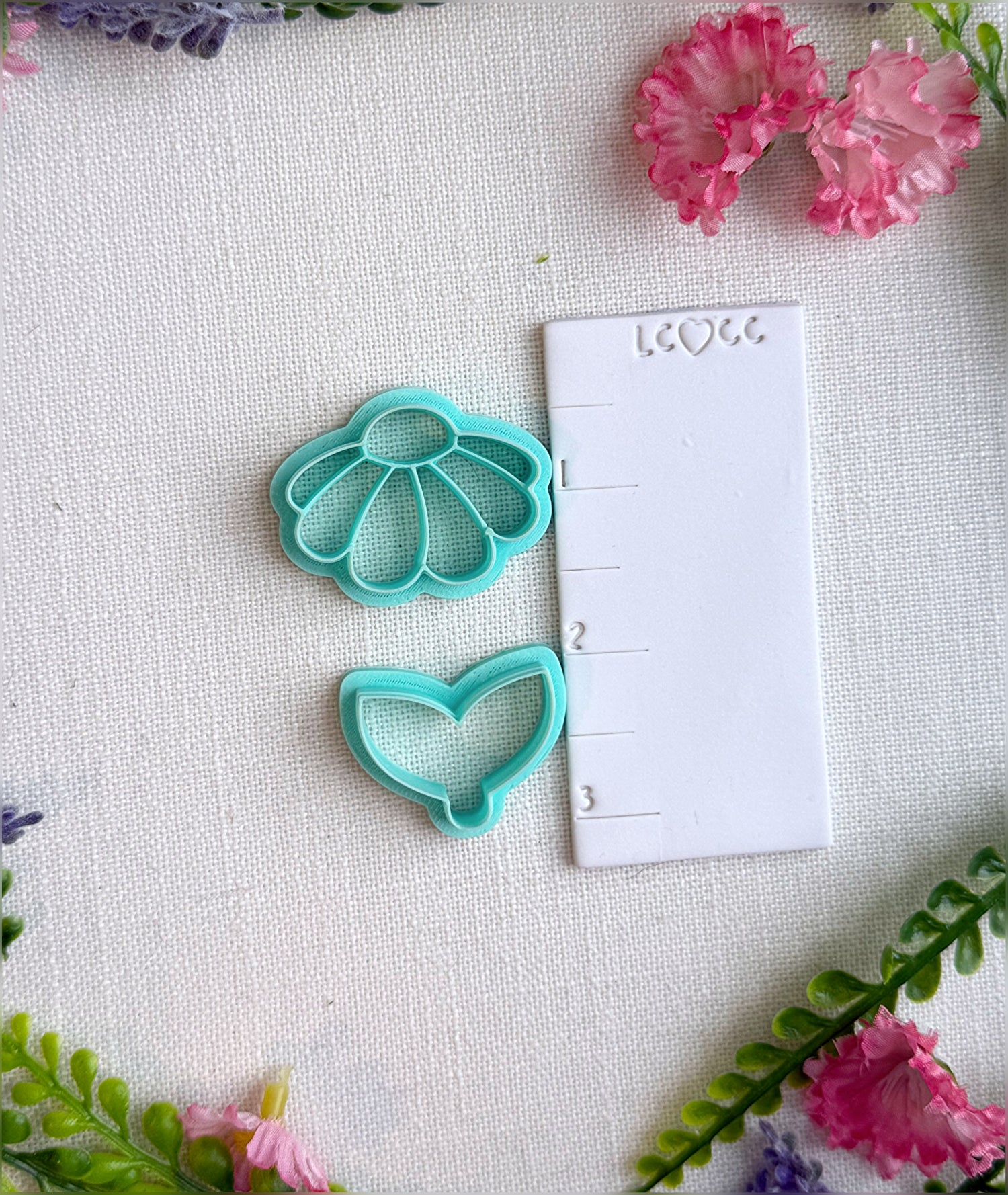 Cosmo Bloom Flower Clay Cutter with Optional Stem – Polymer Clay Tool