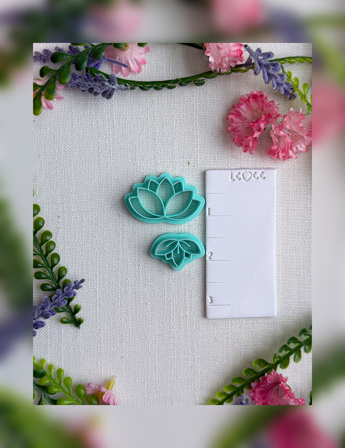🪷Lotus Bloom Clay Cutter – Polymer Clay Tool