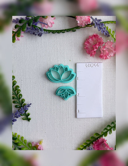 🪷Lotus Bloom Clay Cutter – Polymer Clay Tool