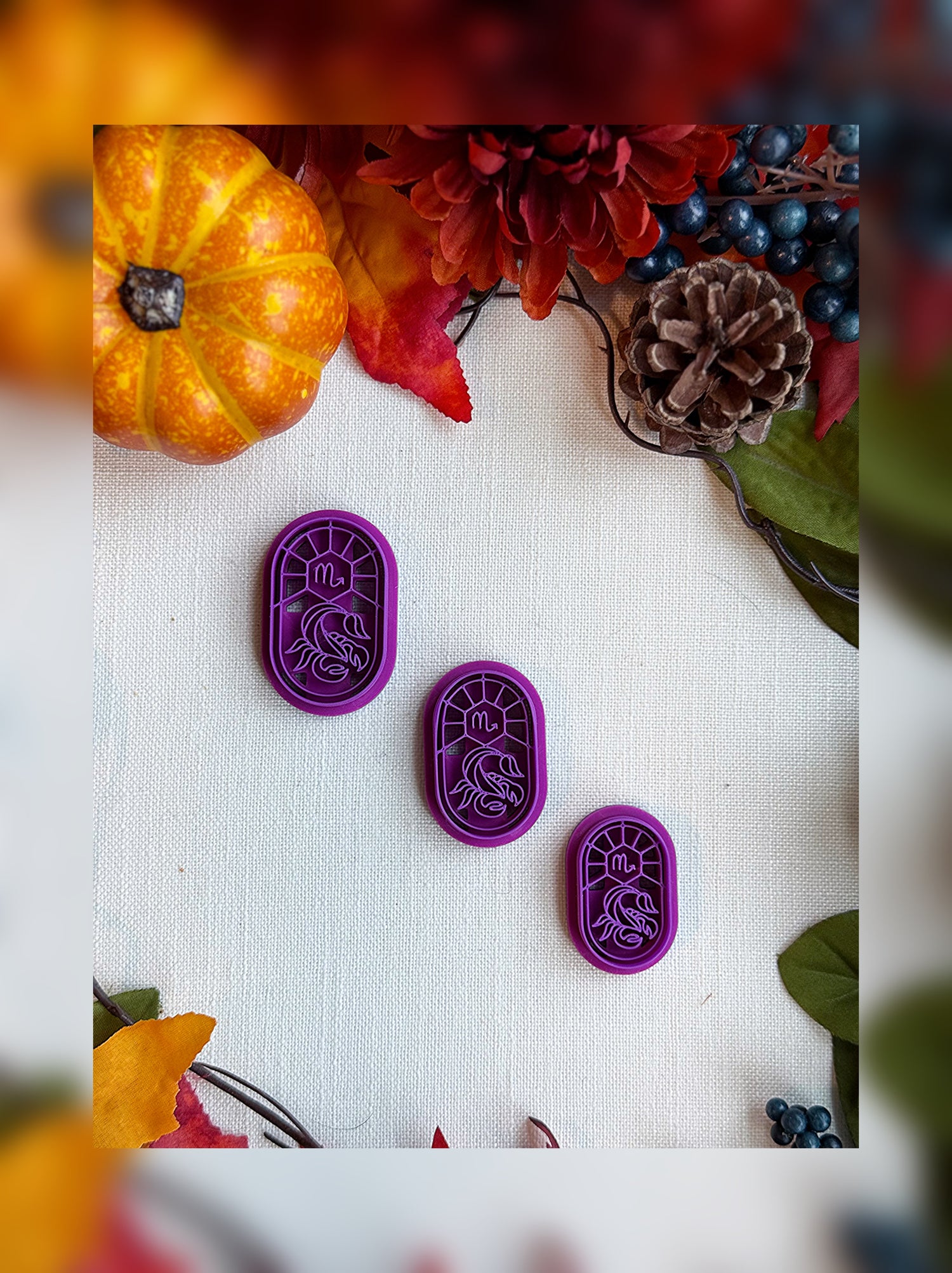 Celestial Zodiac Clay Cutter Bundle – Complete 12-Sign Polymer Clay Tool Set for Astrological Creations
