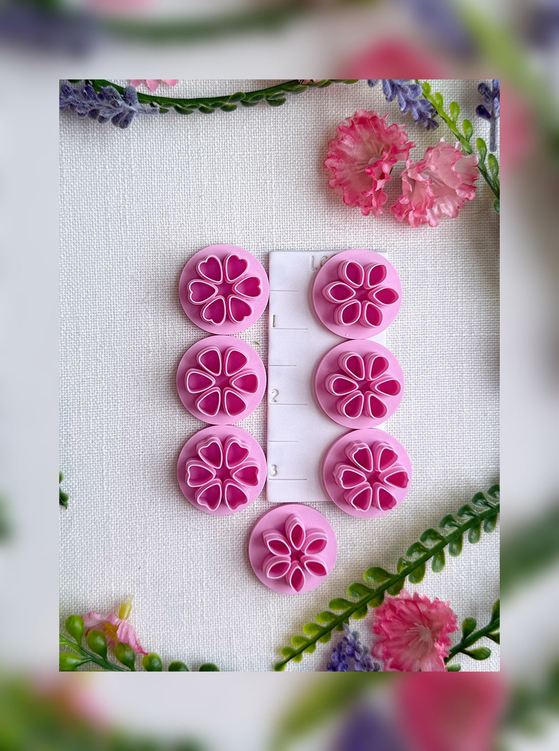 🌺 Bloom Cluster Clay Cutter – Choose 1, Set of 3, or Full 7 – Polymer Clay Tool