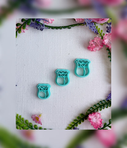 Twilight Rose Clay Cutter – Polymer Clay Tool