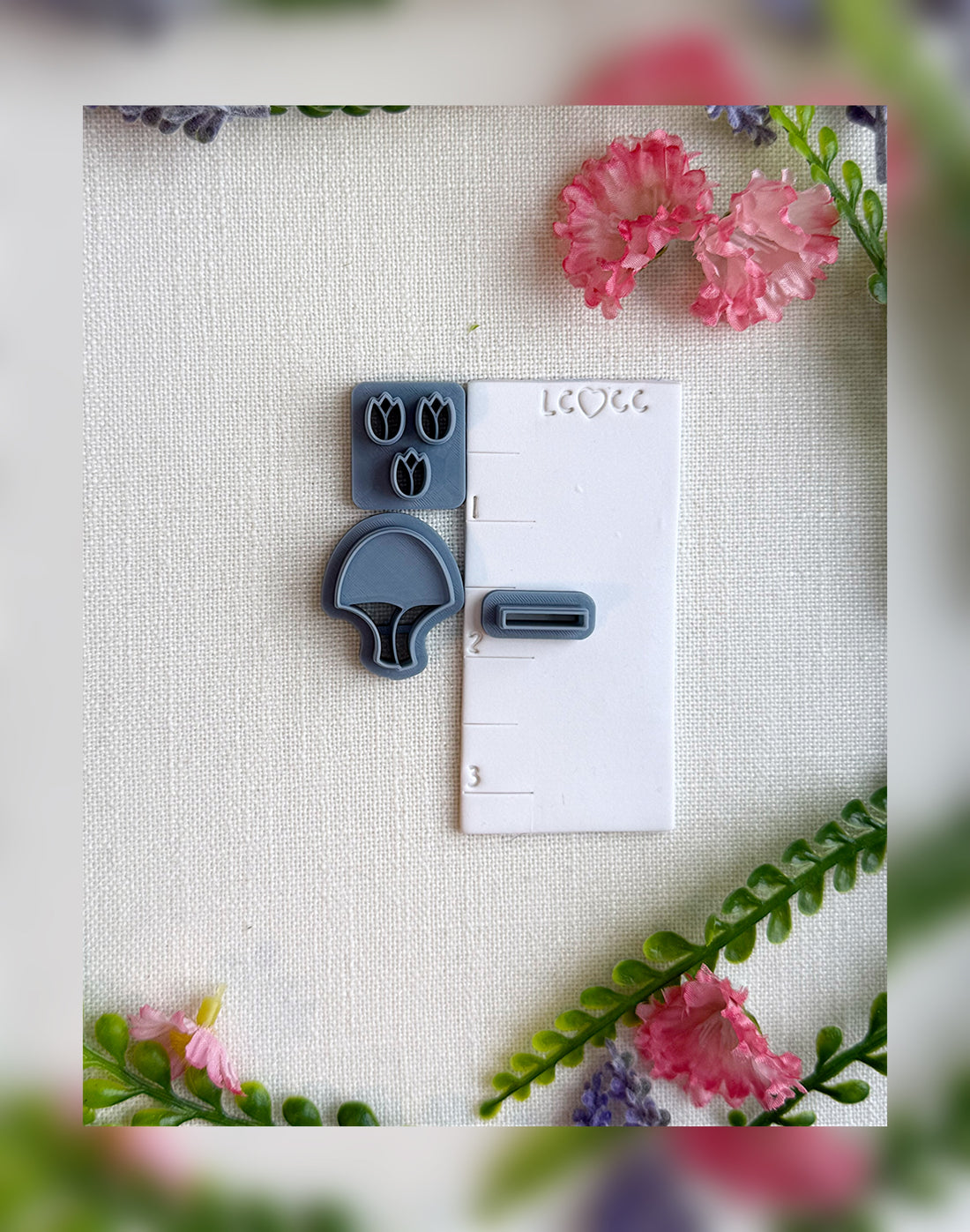 Tulip Meadow Bouquet Clay Cutter – Polymer Clay Tool
