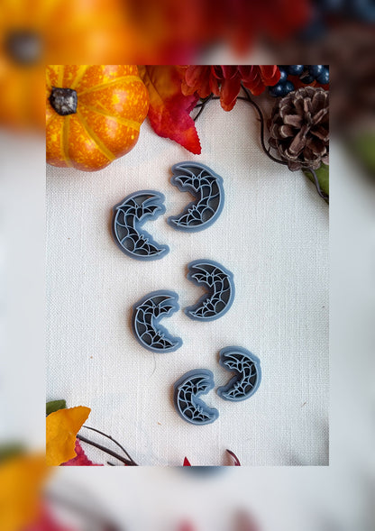 🌙 Moonlit Wings Clay Cutter – Polymer Clay Tool for Halloween