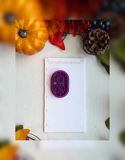 Celestial Libra Clay Cutter – Polymer Clay Tool for Astrological Creations