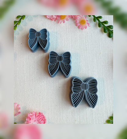 Harbor Stripe Bow Clay Cutter | Polymer Clay Tool