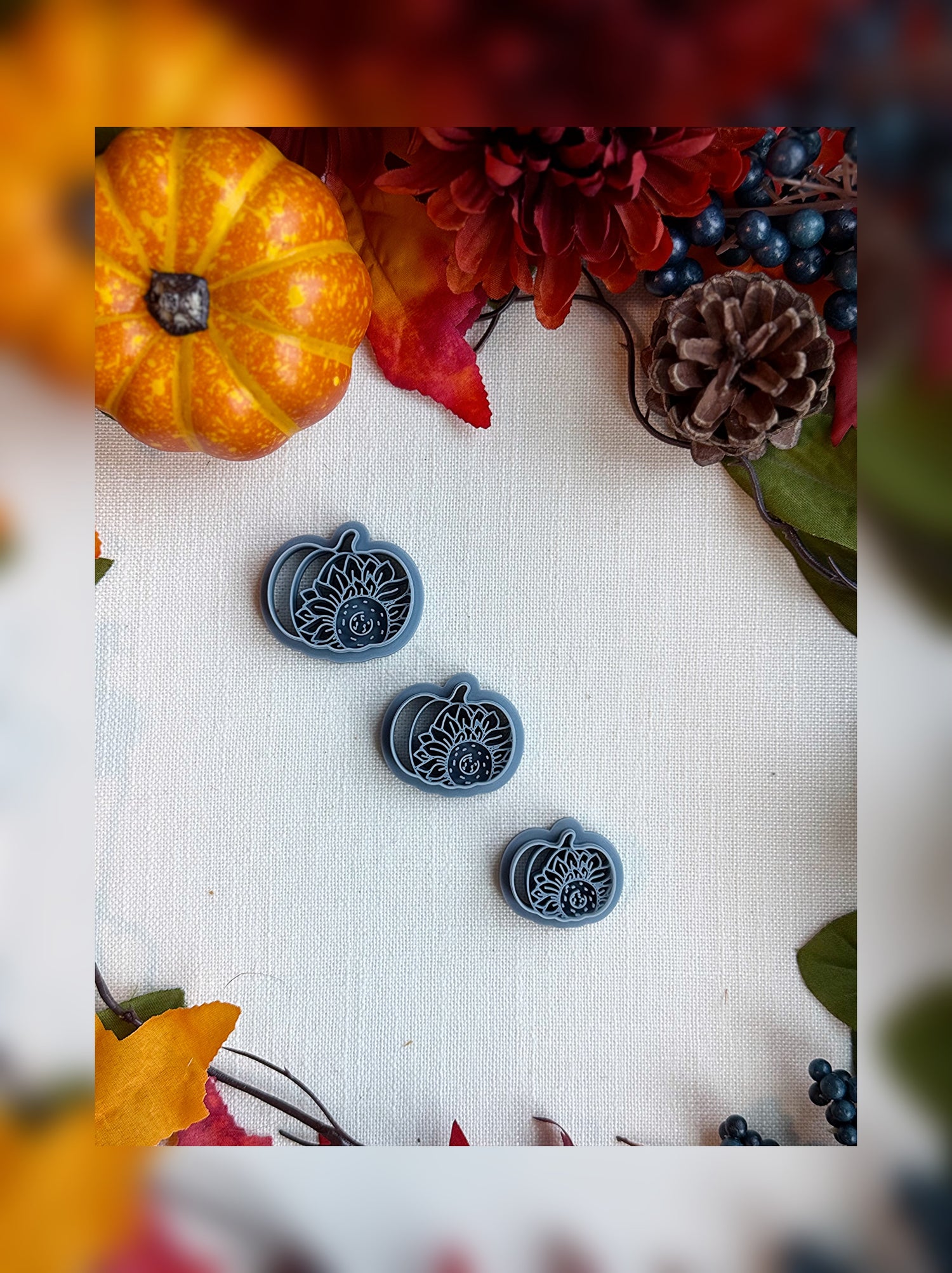 🌻 Harvest Bloom Clay Cutter – Polymer Clay Tool