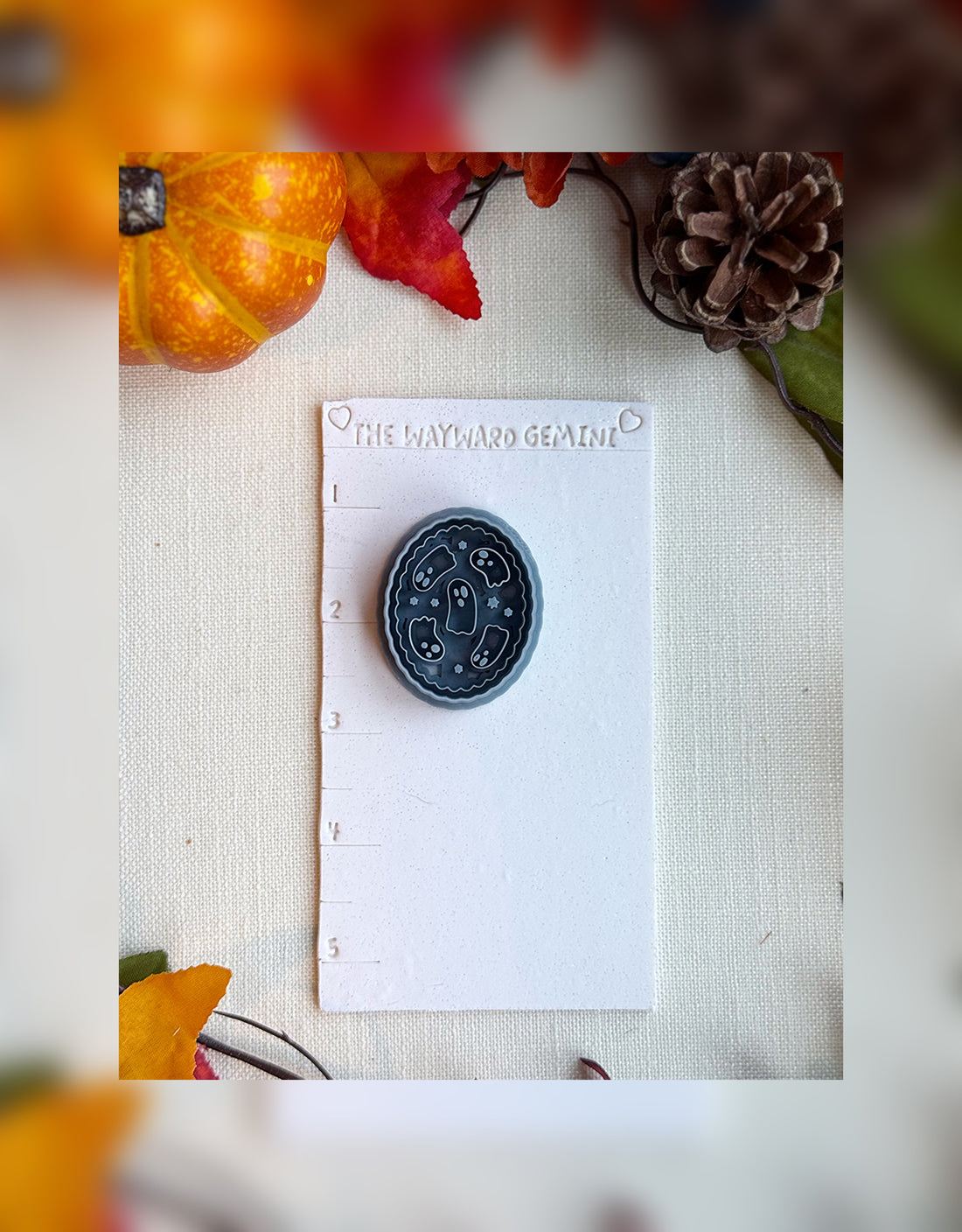 👻 Circle of Spirits Clay Cutter – Polymer Clay Tool for Halloween