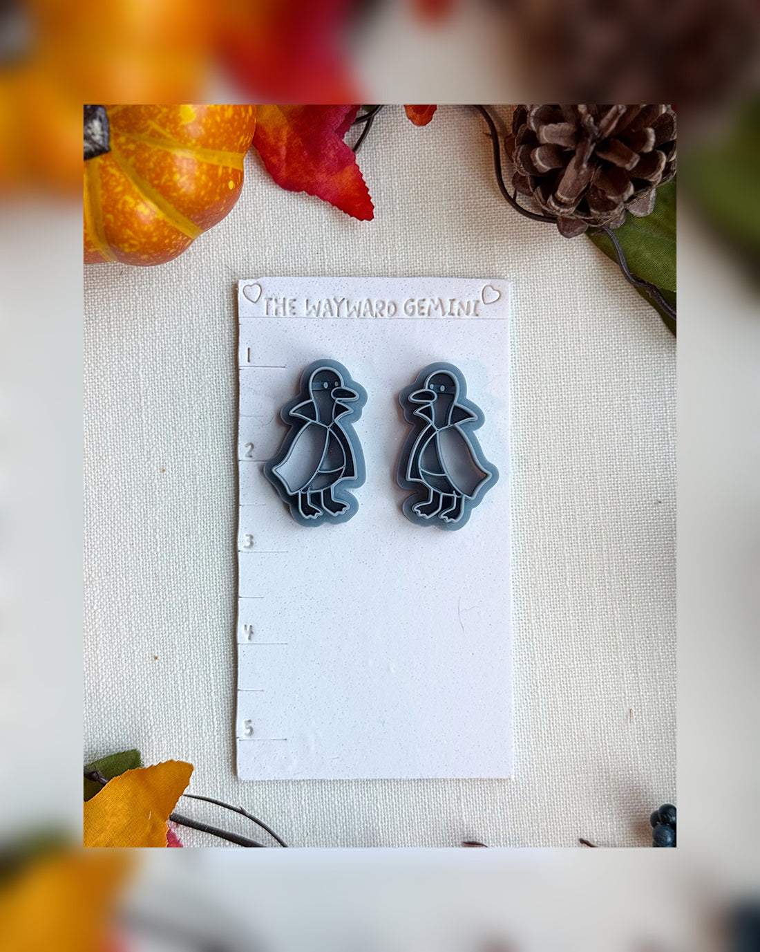 🦇 Count Quackula Clay Cutter – Polymer Clay Tool for Halloween