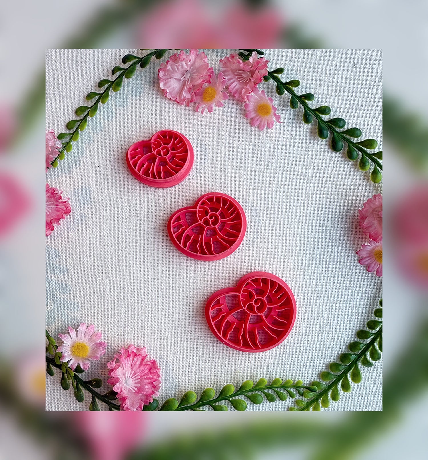 Nautilus Spiral Shell Clay Cutter – Polymer Clay Tool