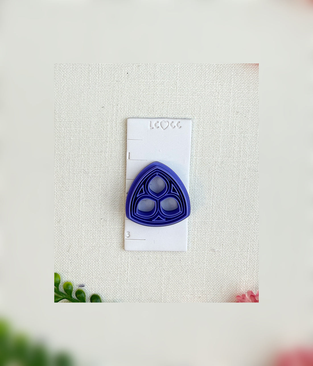Gothic Trefoil Window Clay Cutter – Polymer Clay Tool