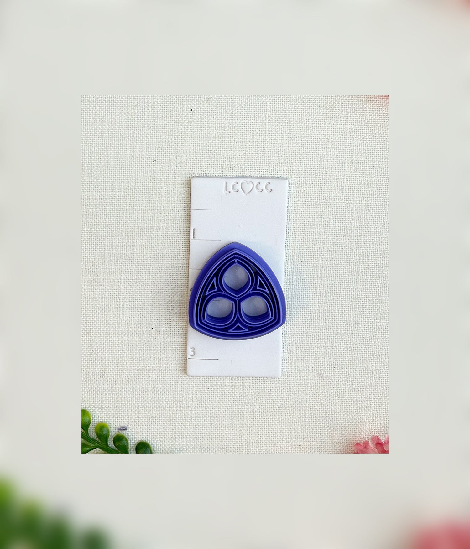 Gothic Trefoil Window Clay Cutter – Polymer Clay Tool