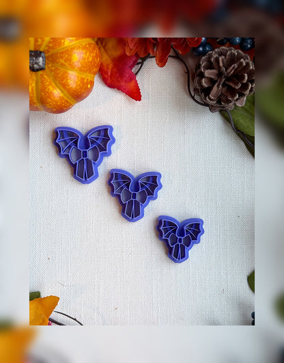 🦇 Batty Bow Clay Cutter – Polymer Clay Tool for Halloween