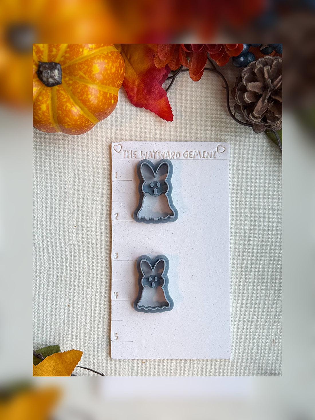 👻 Little Boo Peep Clay Cutter – Polymer Clay Tool for Halloween
