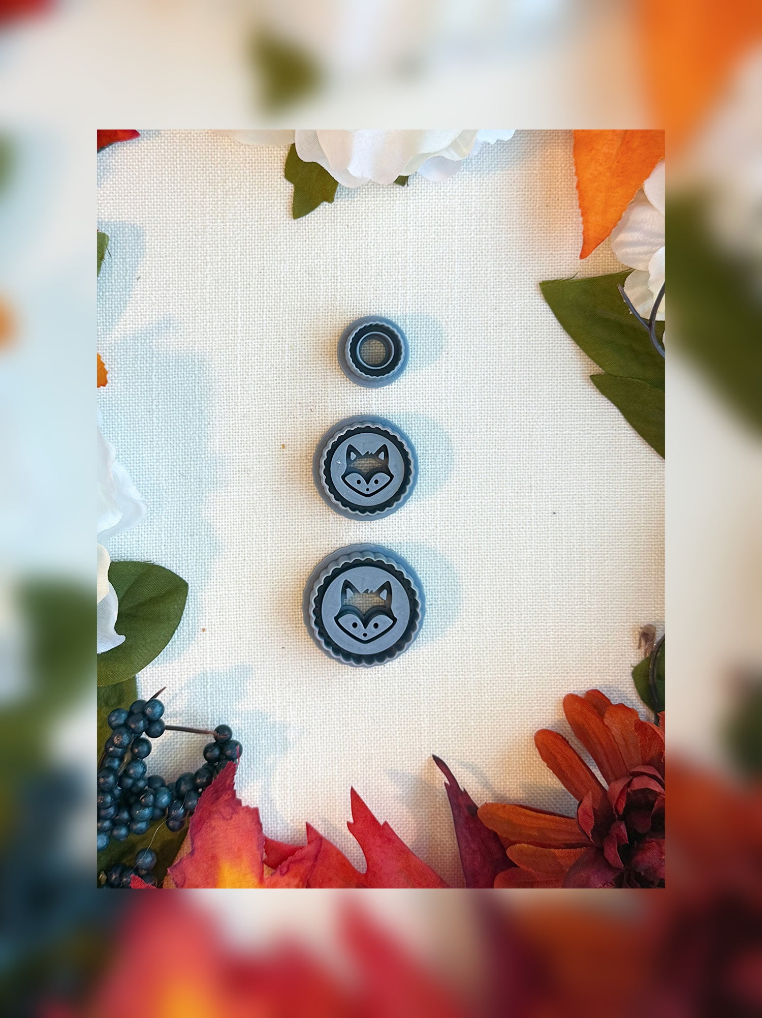 Fox Medallion Clay Cutter | Polymer Clay Tool
