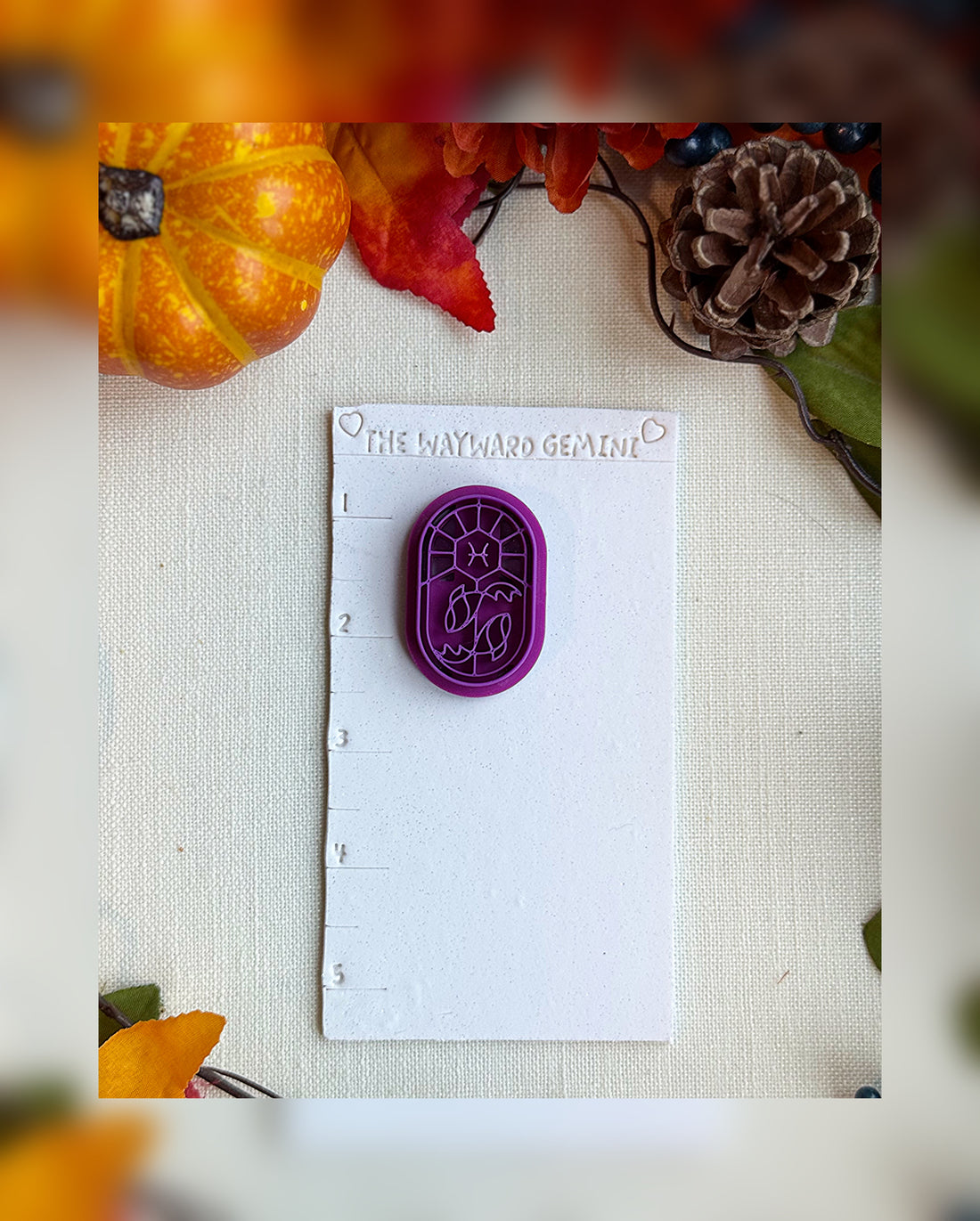 Celestial Pisces Clay Cutter – Polymer Clay Tool for Astrological Creations